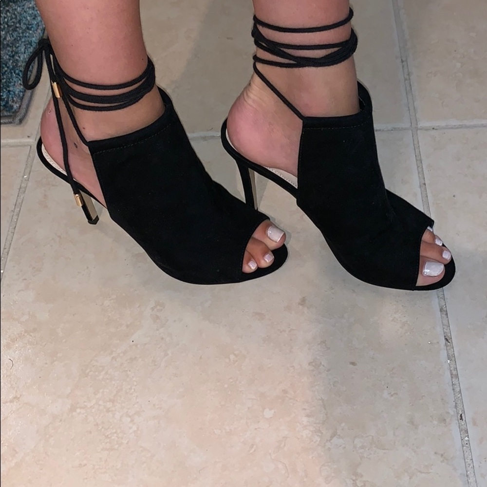 Lace up forever 21 heels